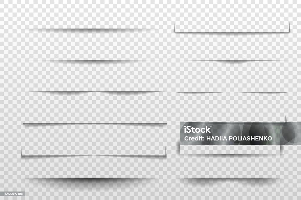Line Splitting Page Realistic Page Separator Line Or Shadow Divider For Web Page Page ...