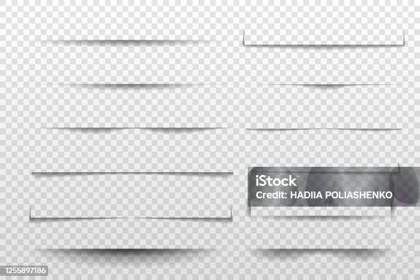 Line Splitting Page Realistic Page Separator Line Or Shadow Divider For Web Page Page ...