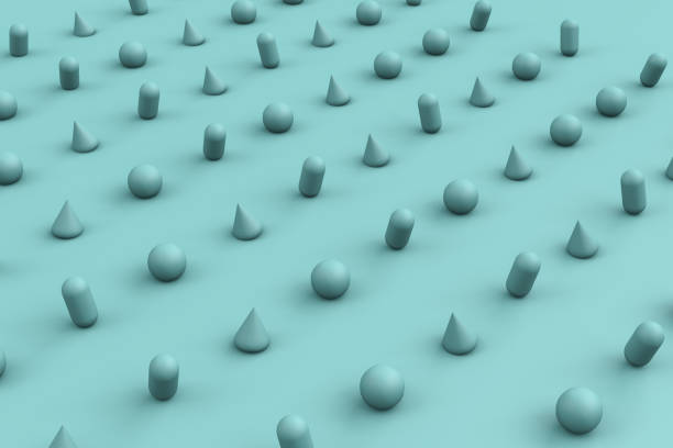 istock 3d rendering of abstract geometric shapes 1255898968