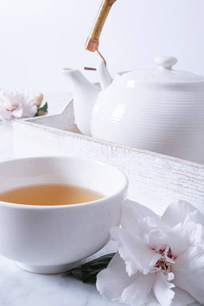 Cup of tea and teapot
