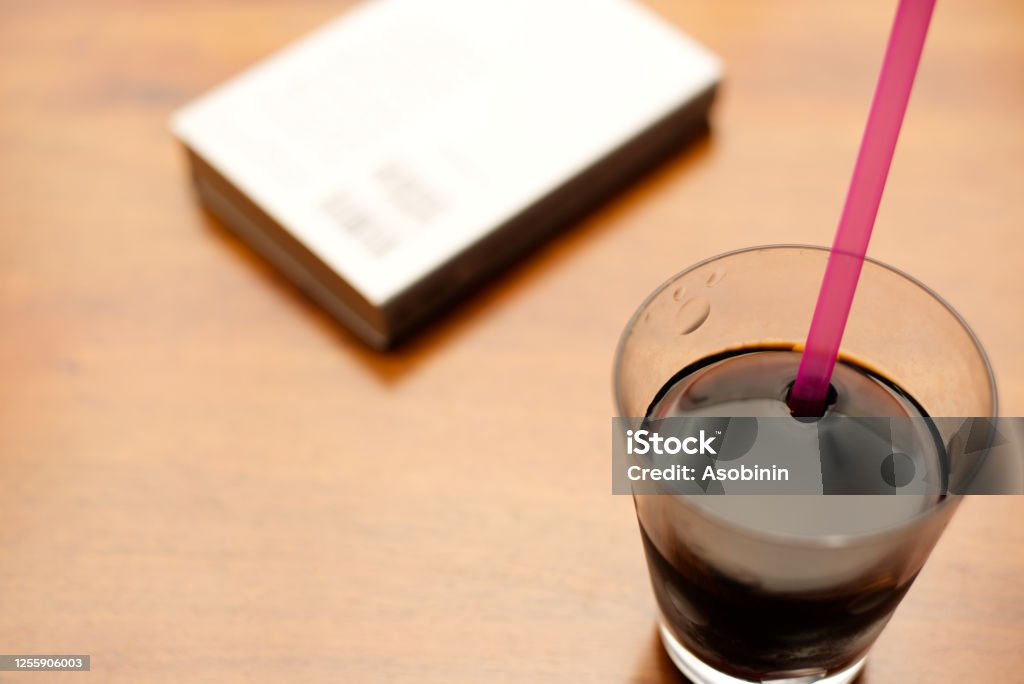 Coffee Coffee and book. Black Coffee Stock Photo