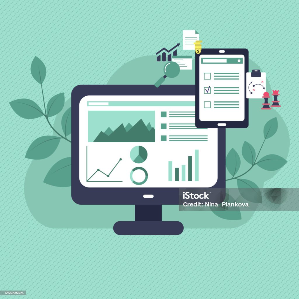 Market Potential Vector Market Analysis Vector Concept Stock Illustration - Download Image Now ...
