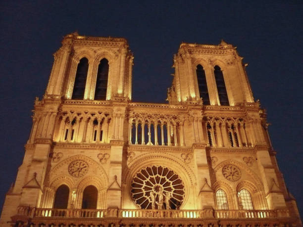 Notre Dame in Paris by night