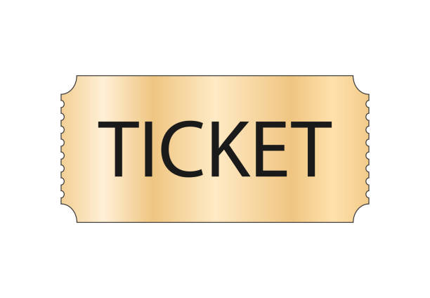 istock Vector illustration. Retro vintage movie ticket in black and white. Banner, template, poster cinema 1255911571