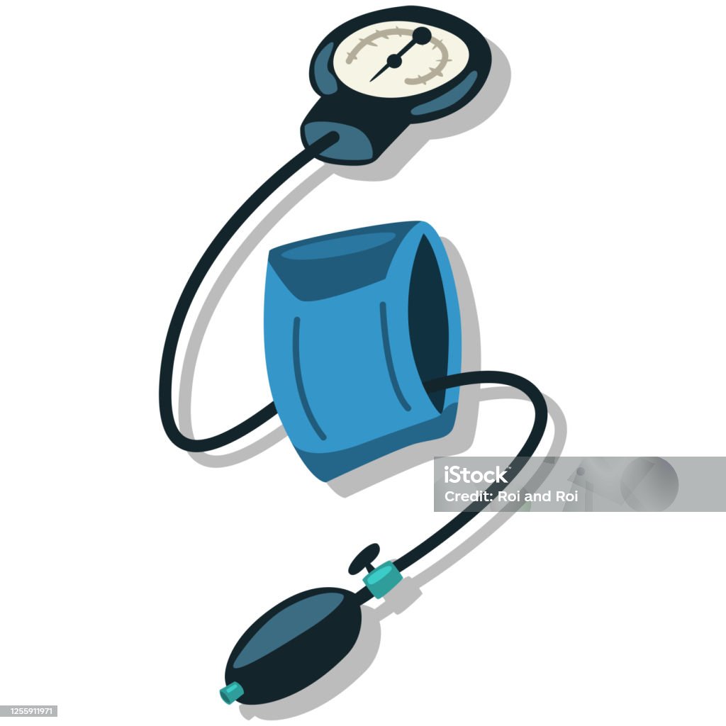 Medical Equipment Sphygmomanometer Icon Cartoon Vector Illustration  Isolated On White Background Blood Pressure Meter Stock Illustration -  Download Image Now - iStock