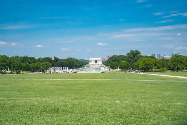 istock Lincoln Memorial from distance, Washington DC 1255915078