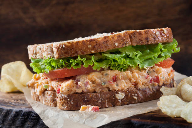 istock Pimento Cheese Sandwich with Lettuce and Tomato 1255918816