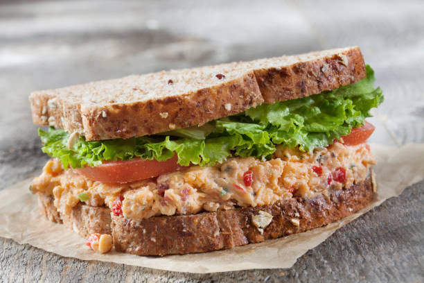 istock Pimento Cheese Sandwich with Lettuce and Tomato 1255918942