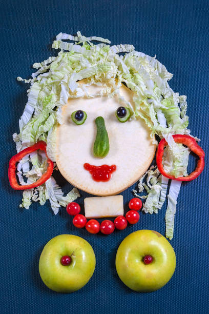 istock Girl made of vegetables 1255920505