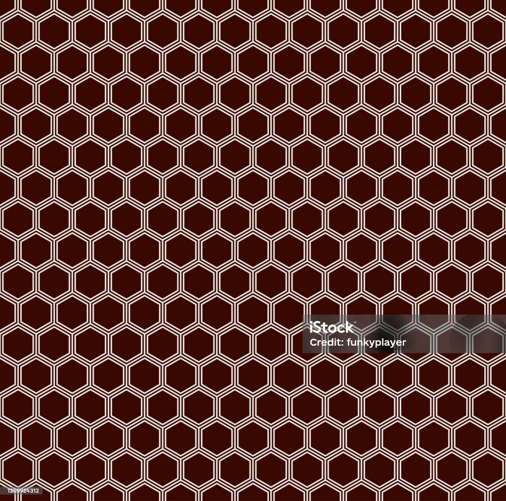 Honeycomb Grid Background Outline Repeated Hexagon Wallpaper Seamless  Surface Pattern With Classic Geometric Ornament Stock Illustration -  Download Image Now - iStock