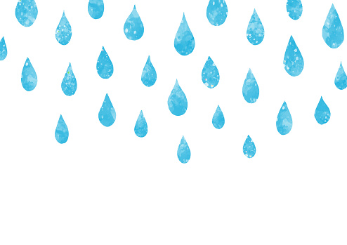 illustration of water drops and rain.Vector image.