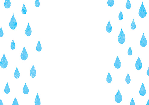 illustration of water drops and rain.Vector image.