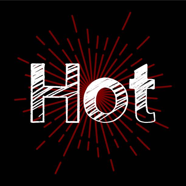 istock Hot brush hand drawn paint on black background. Design lettering templates for greeting cards, overlays, posters 1255930377