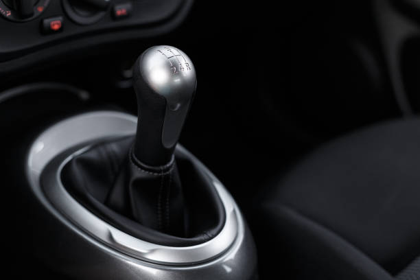 istock Manual car transmission. Interior detail 1255935407