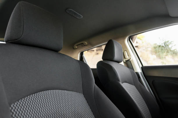 istock Car interior, part of front seats, close 1255935483