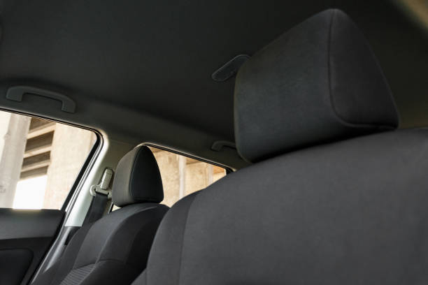 istock Car interior, part of front seats, close 1255935524