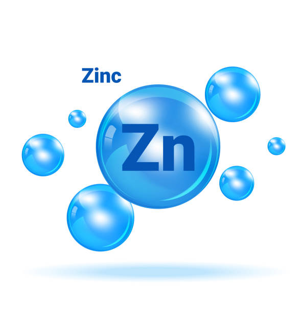 Zinc Graphic Medicine Bubble on white background Illustration. Health care and Medical Concept Design. vector zinc stock illustrations