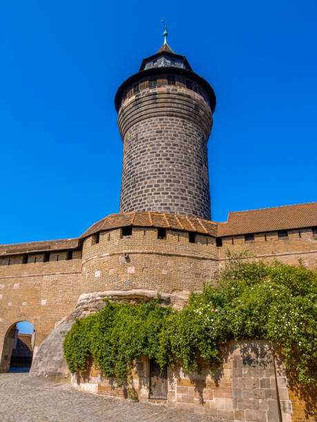 Nuremberg Imperial Castle Sinnwell Tower, Nuremberg Castle, Nuremberg, Middle Franconia, Bavaria, Germany, Europe, 24. May 2007 kaiserburg castle stock pictures, royalty-free photos & images