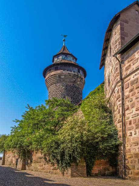 Nuremberg Imperial Castle Sinnwell Tower, Nuremberg Castle, Nuremberg, Middle Franconia, Bavaria, Germany, Europe, 24. May 2007 kaiserburg castle stock pictures, royalty-free photos & images