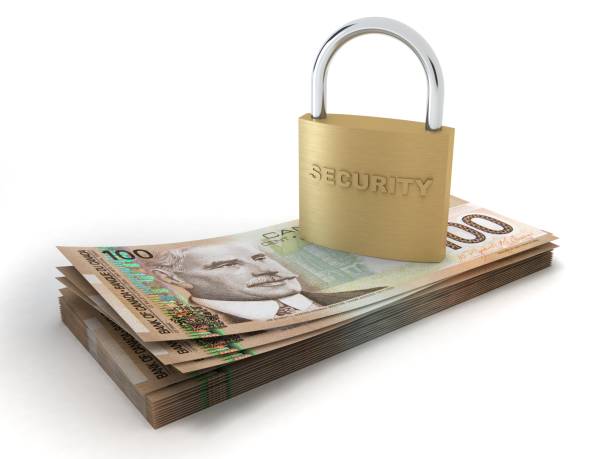 istock Canada money finance safe protection lock insurance 1255943145