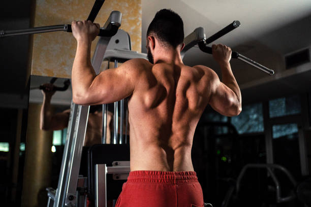 istock Handsome young man in the gym 1255948435