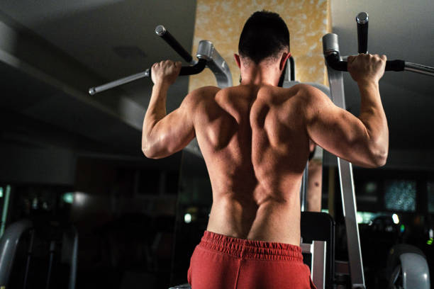 istock Handsome young man in the gym 1255948477