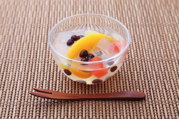 istock fruits mitsumame japanese dessert isolated on table 1255950169