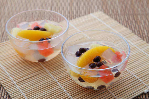istock fruits mitsumame japanese dessert isolated on table 1255950312