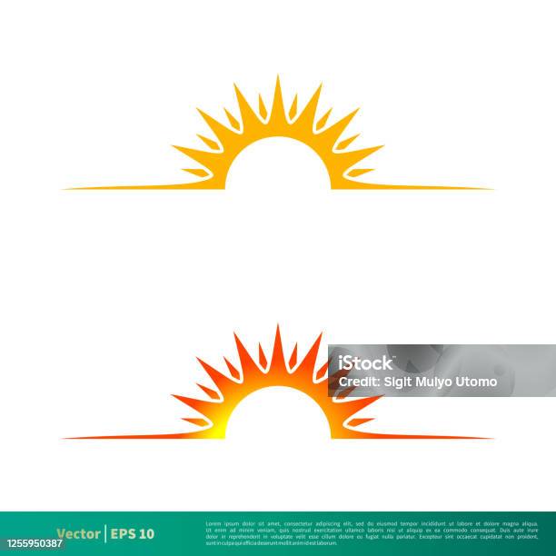 Sunshine Icon Vector Logo Template Illustration Design Vector Eps 10 Stock Illustration - Download Image Now
