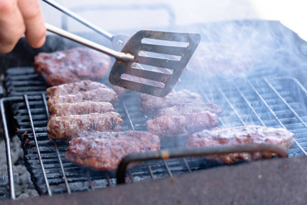 istock Preparing a barbecue close up photo 1255954191
