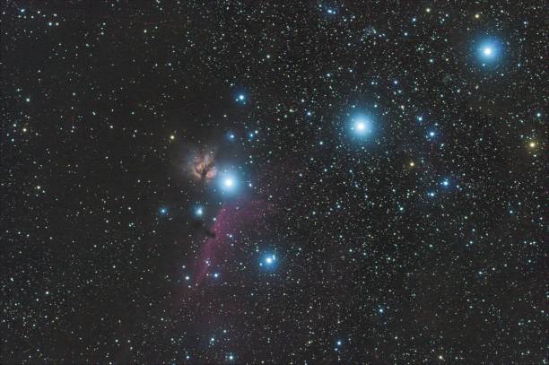 オリオンのベルト - 炎と馬頭星雲 - horsehead nebula ストックフォトと画像