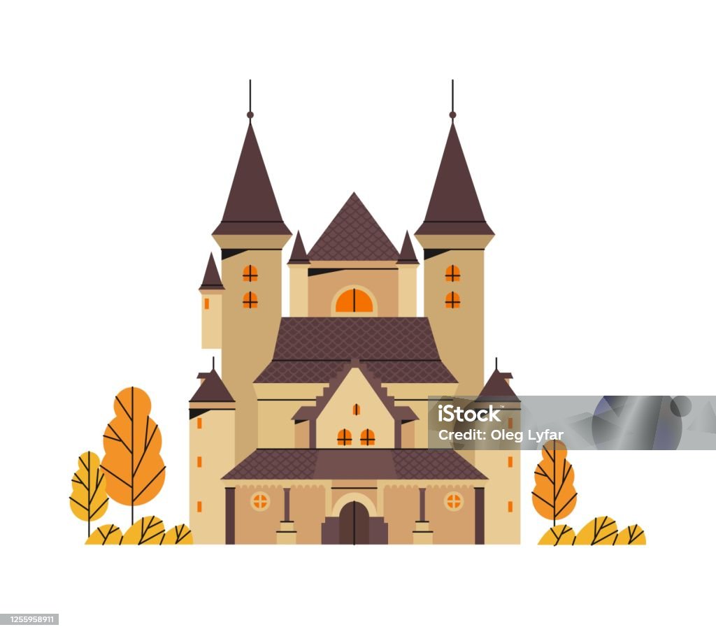 Ilustración de Castillo Embrujado En Un Estilo Arquitectónico Gótico En Otoño Aislado Sobre Un Fondo Blanco Dibujo Medieval Del Castillo y más Vectores Libres de Derechos de Antiguo - iStock Ilustración de Castillo Embrujado En Un Estilo Arquitectónico Gótico En Otoño Aislado Sobre Un Fondo Blanco Dibujo Medieval Del Castillo y más Vectores Libres de Derechos de Antiguo - iStock