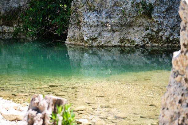 Valle dell'Anapo, a nature reserve and archaeological park in the province of Syracuse, Italy