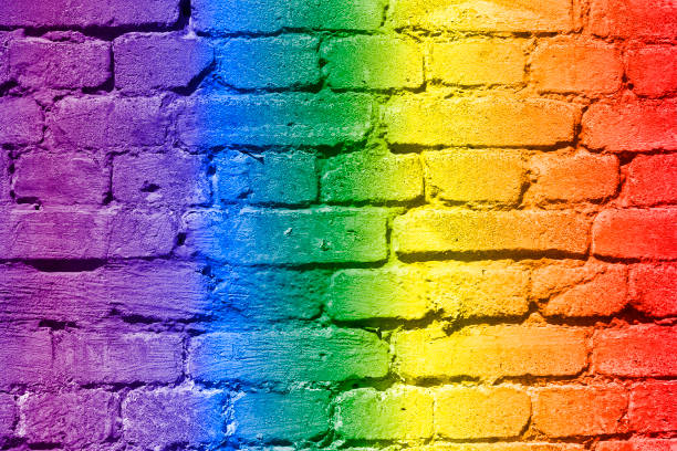 istock LGBT. The rainbow is on texture. Template. Content for the designer. 1255970291