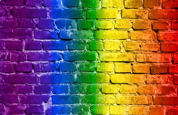 istock LGBT. The rainbow is on texture. Template. Content for the designer. 1255970295