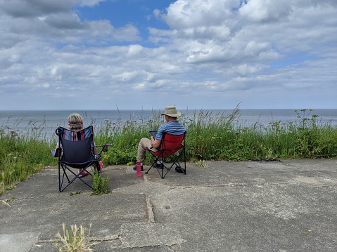 As lock down eases people without gardens are rediscovering the outdoors. Scarborough, UK. 23 June 2020.