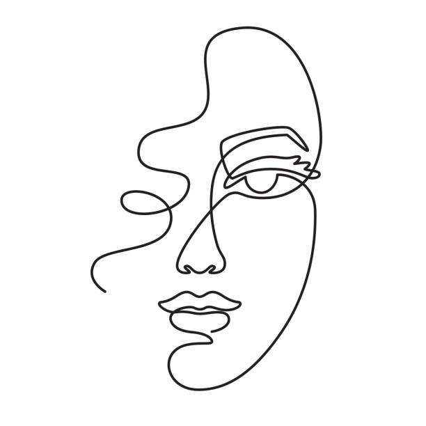 8,600+ Single Line Drawing Face Stock Photos, Pictures & Royalty-Free  Images - Istock