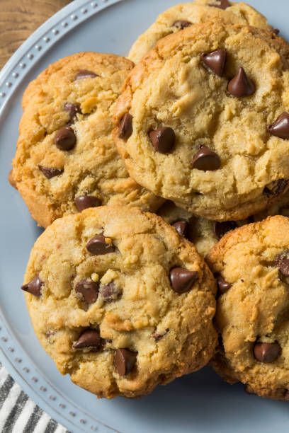 istock Homemade Warm Chocolate Chip Cookies 1255986342
