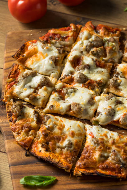 istock Homemade Sausage and Peppers Pizza 1255987423