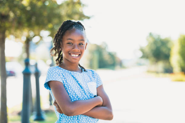 istock Preteen girl has cool attitude 1255989098