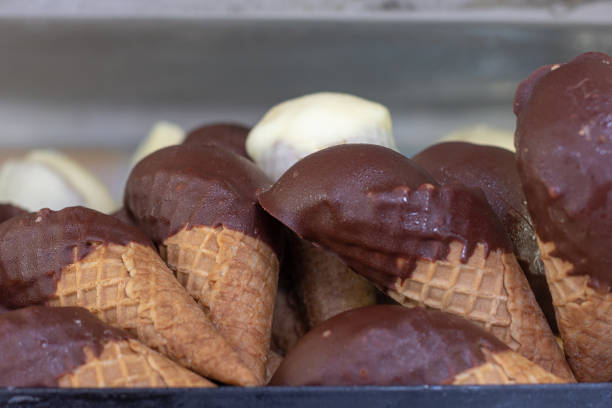 Chocolate Ice Cream in Mykonos, Greece