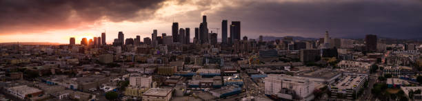 istock Los Angeles Cityscape - Aerial Panorama 1255993812