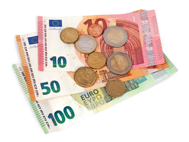 istock Pile of euro banknotes and coins 1255996586