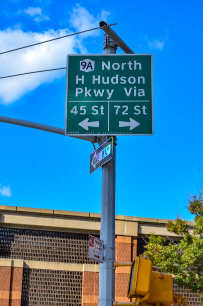 istock hudson highway directional sign 1256001950