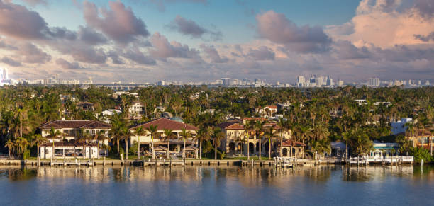 istock Mansions by Miami Shipping Channel 1256005186