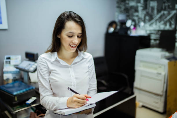 istock Business woman is working  in office 1256006018