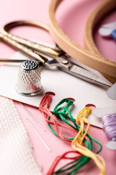 istock Embroidery set fot cross stitching 1256012824
