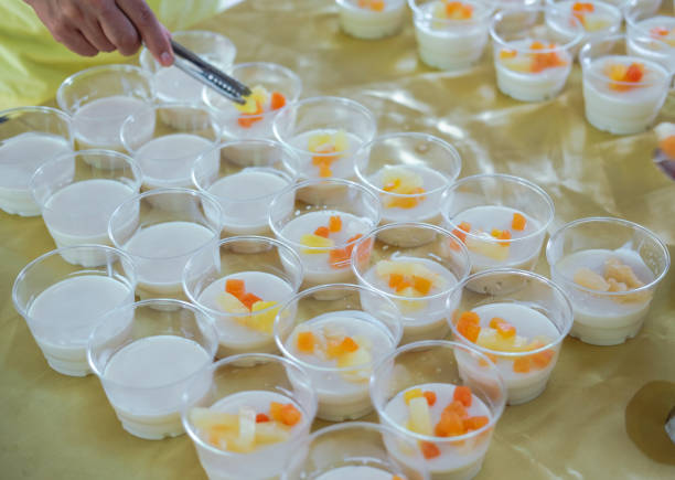 istock soy milk pudding in plastic cup. vegan dessert 1256013044