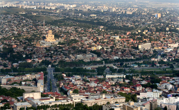 istock Tbilisi city panorama 1256014332
