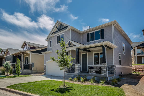 istock Lovely two story home on a small lot 1256014348